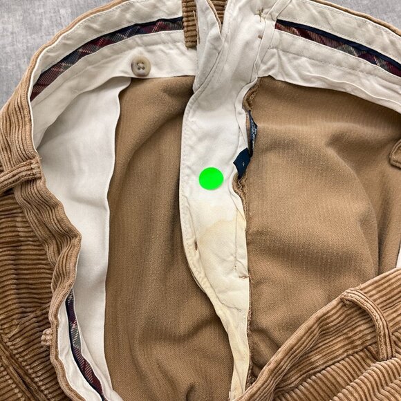 Polo Ralph Lauren Pants Men‎ 38W x 30L Brown Corduroy Cotton Chino Classic VTG - Picture 5 of 13